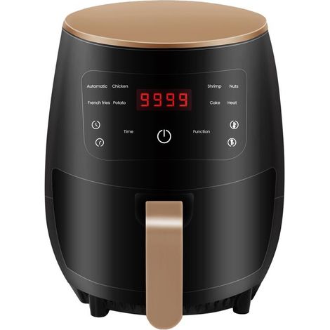 Friteuse à Air Chaud Electrique Multifonction VINSIC - 4.5L - 1400W - Noir - 8 programmes (1/4)