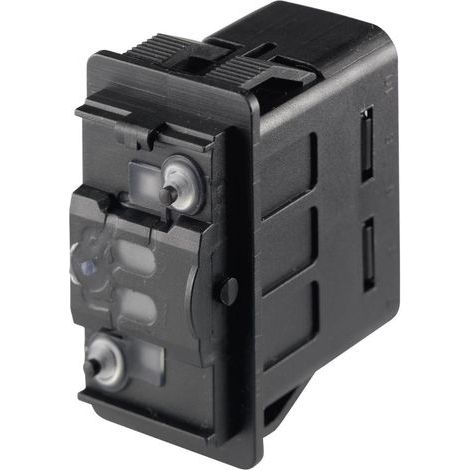 Marquardt 3250.0418 Interrupteur à bascule pour l'automobile 3250.0418 12 V/DC, 24 V/DC 10 A 2 x (On)/Off/(On) à rappel (1/2)