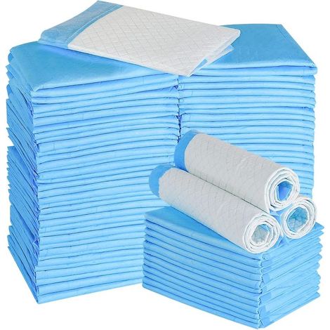 Lot de 100 tapis d'apprentissage de la propreté ultra absorbants pour animaux de compagnie (33 x 45 cm) (1/5)