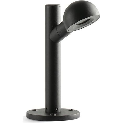 Faro BROT Luz de pedestal exterior de 20 cm negra 2700K IP65 (1/4)