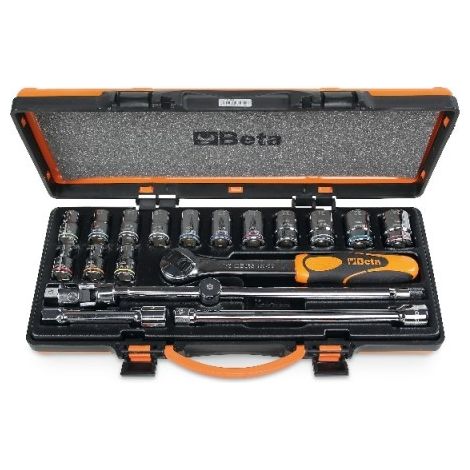 Beta 920MC/C14 Assortimento di bussole 1/2" in valigetta 19 Pz. (1/5)