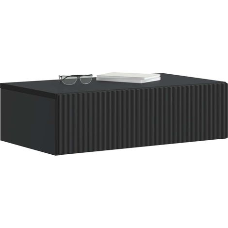 Maison Exclusive - Table d'appoint murale Noir 59 x 34,5 x 17 cm Bois d'ingénierie