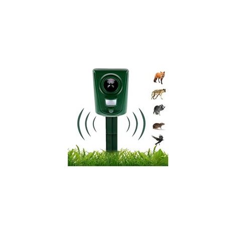 Répulsif pour chat, Répulsif à ultrasons pour chat, Répulsif pour animaux fonctionnant sur piles, Répulsif dissuasif extérieur étanche avec détecteur de mouvement pour jardin, cour, champ, ferme (1/5)