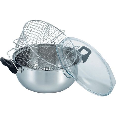 Beka 14302014 friggitrice in acciaio inox 26 cm 6 litri