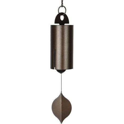 Vintage-Windspiel aus Metall, heroisch gestaltet, tiefklingende Glocke für Ruhe und Gelassenheit, Gartendekoration (1/5)