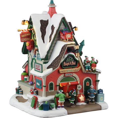 LEMAX Edificio Riparazione Slitte The Elf Service Sleigh & Sled Repair
