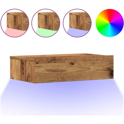 Maison Exclusive - Nachttisch Altholz-Optik 60x35 cm Holzwerkstof