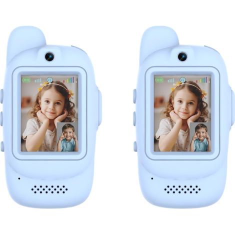 Set mit 2 Walkie-Talkies, Bildschirm, Stimmverzerrer, Spielzeug für Kinder von 3-12 Jahren (1/5)