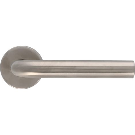 POIGNÉE INOX AVEC ROSACE JEU (1/4)
