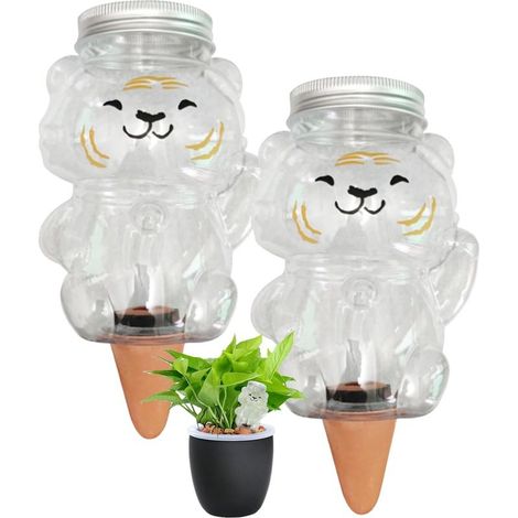 2 pièces 350ML lit Boules d'irrigation,dispositifs d'arrosage des plantes dispositif 'arrosage automatique ménage auto enjeux voyage affaires dispositif 'égouttement 'infiltration goutte à goutte (1/5)