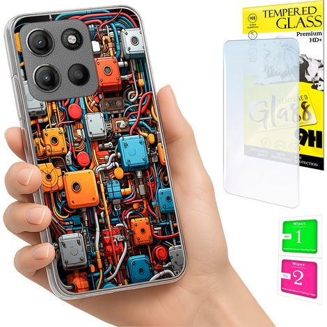 Funda para Motorola Moto G15 / G15 Power, carcasa trasera + cristal (1/5)