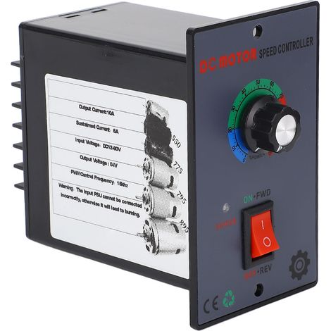 Régulateur de vitesse moteur DC 12-60V 10A pour moteurs 550 775 795 895, contrôleur électronique compact fiable (1/4)