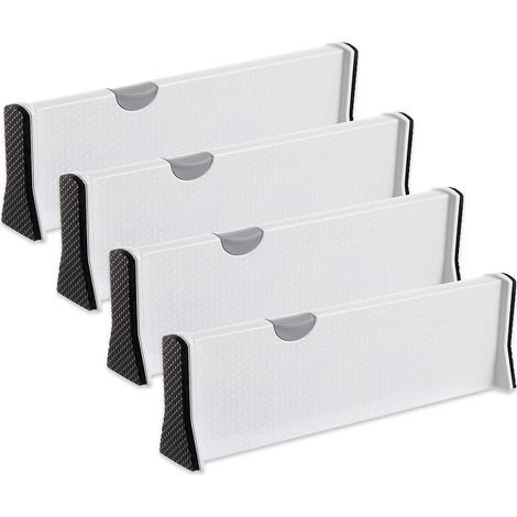 Schubladentrenner Verstellbar, 4er-Set Schubladenteiler Organizers