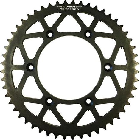 Couronne arrière PBR JTR897 52 KTM SX EXC LC4 en acier durable et robuste