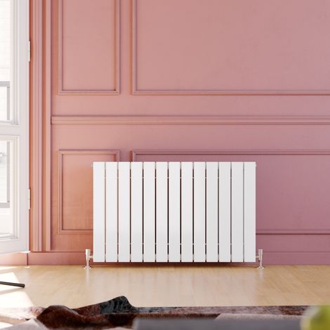 ELEGANT 600x988mm Horizontal Designer Double Flat Panel Column Radiator White Central Heating (1/5)