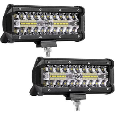 Phare de Travail LED 12V 300W 7'' Projecteur LED Voiture 12v Etanche IP67 Spot Flood Fe (1/4)