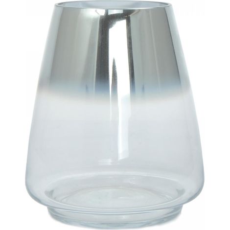 Vase soufflé à la bouche en verre AQUA 16x16 gris (1/3)