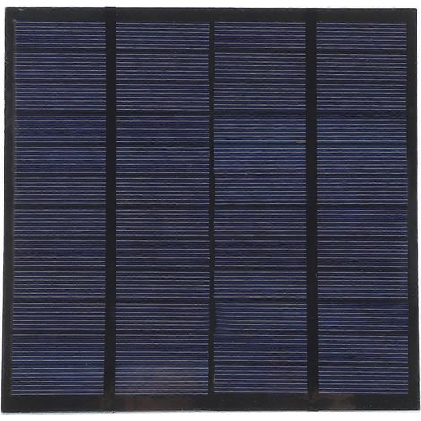 Panneau solaire DIY 3W 12V portable en polysilicium pour voyages et activités de plein air, 145 x 145 mm (1/5)