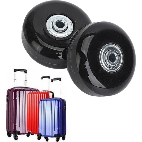 Lenkrollen aus Gummi, geräuscharme Kofferrollen, Trolleyrollen, Universal-Reisekofferrollen, Lagerreparatur, Ersatz für Gepäckrollen, 5624, 2 Stück pro Paar mit Zubehör. (1/5)