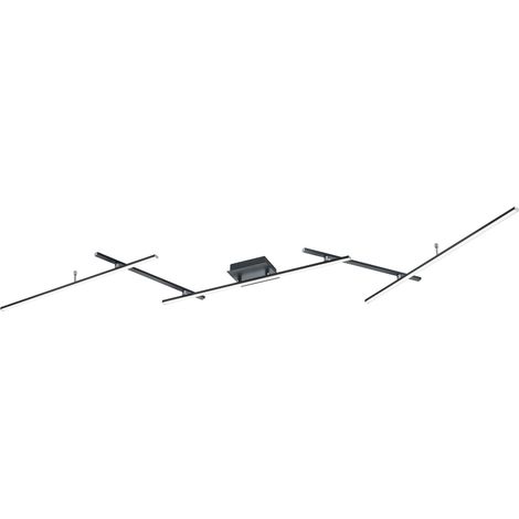 Plafoniera da Interno a led in Metallo Nero Opaco (1/3)
