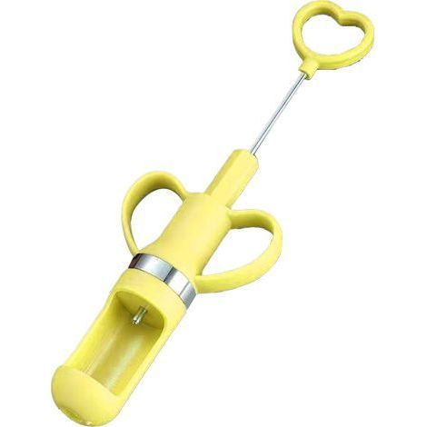 Dénoyauteur de jujube en forme de cœur – Jaune – Outil multi-usage pour jujube, aubépine et cerise – Taille unique (1/5)