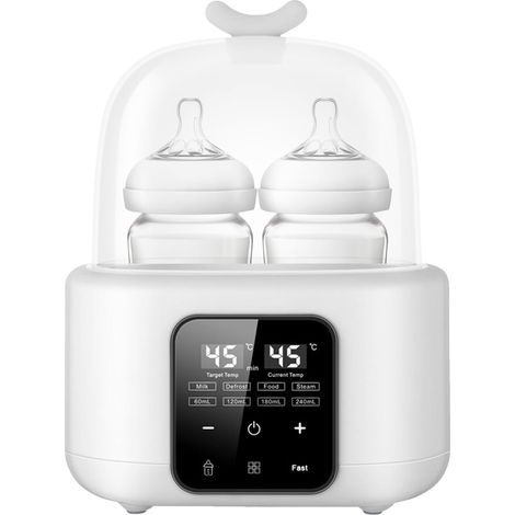 Milk warmer, breast milk heater, intelligent and precise temperature control - Defrosting bottle warmer, white (1/5)