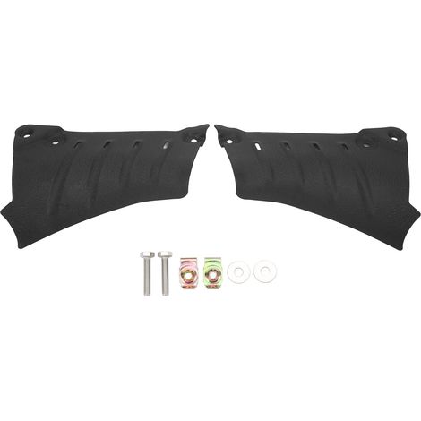 2 pièces protection conduite liquide refroidissement châssis auto, acier carbone inférieur couverture tube condenseur remplacement Tesla Model 3 (1/5)