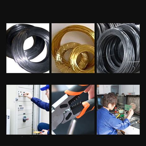 Hochwertige Industrie-Schneidzange, die Zeit spart, gelb, 9 Zoll, multifunktionale Abisolierzange, Crimpzange, CRV-Abisolierzange. (1/5)