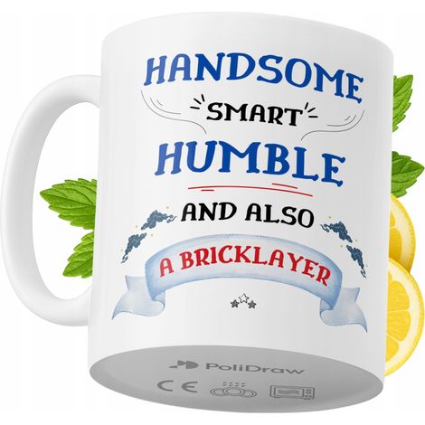 Lustige Tasse für Maurer – Kaffee- oder Teetasse mit witzigem Textdesign – ideal für Geburtstage, Namenstage, Feiertage und besondere Anlässe. Hochwertige Tasse für Zuhause, Büro und Arbeit. Farbe: We