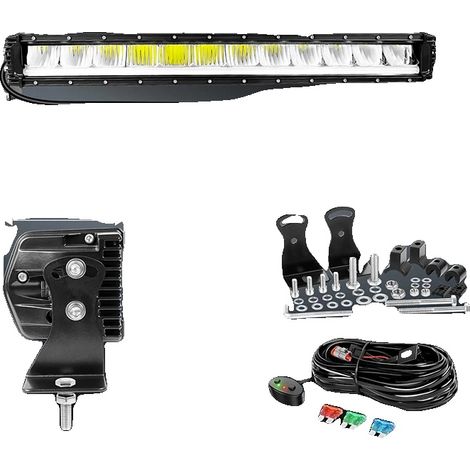 Barra de luces LED, luces diurnas LED ámbar, compatible con vehículos todoterreno, 23 pulgadas (1/2)