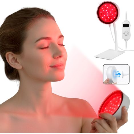 Lampe Infrarouge, 660nm & 850nm, Bienfaisante en Cas de Rhumes et de Tensions Musculaires, Minuterie (1/5)