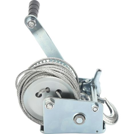 Treuil manuel à verrouillage automatique, manivelle, outil d'élingue de levage, accessoires pour petites grues, capacité 600 lb (1/5)