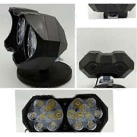 Stück superhelle Motorrad- und Autoleuchte mit 18 LEDs, 40 W, Scheinwerfer, Strahler, SZRH AS