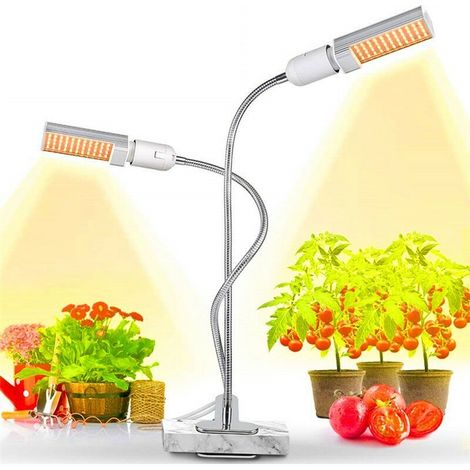 Pflanzenlampe, Wachstumslicht für Pflanzen, LED-Lampen, 5-stufig verstellbares Vollspektrum-Wachstumslicht mit automatischem Timer/3H/6H/12H (1/5)