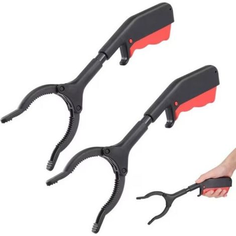 Lot de 2 ramasseurs de déchets – 30 cm, matériau ABS, ergonomiques et multifonctionnels (1/2)