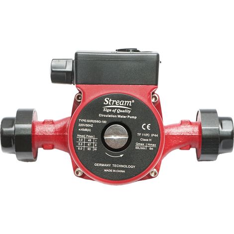 Pompa di ricircolo acqua 220V, 93W portata 50L/min, altezza 6m, raccordo 1 1/2 pollice SXR25/6G-180 Breckner Germany