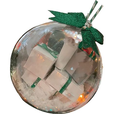 Mini-boîte de Noël express de 8 cm avec nœuds colorés, en PVC, style 2. Décorations amusantes pour Noël et Halloween.