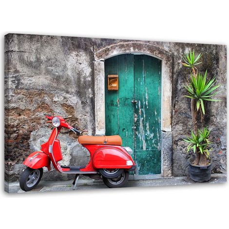 Quadro su tela, Vespa scooter Toscana - 90x60 (1/5)