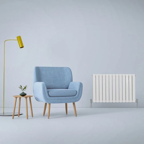 Designer Flat Panel Radiators Gloss White 600mm x 910mm (1/5)