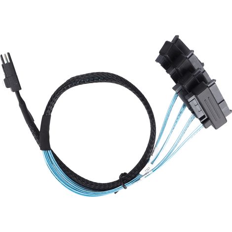 Câble adaptateur MINI SAS SFF-8087 vers SATA 7 broches pour ServeRAID MR10i, connectique rack (1/5)
