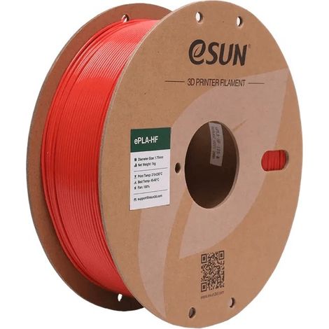 eSUN PLA-HF Filament, 1.75mm, 1000g (Fast printing) eSUN PLA-HF Filament 1.75mm 1000g Red (1/2)