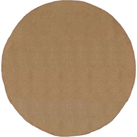 Alfombras de área Natural Ø 240 cm yute vidaXL