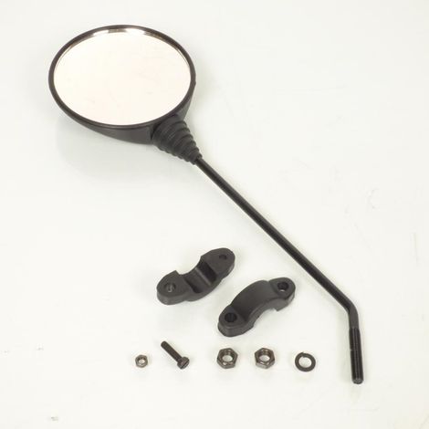 Wendbarer Rückspiegel rund aus Kunststoff schwarz M8x1.25 RMS für (1/5)