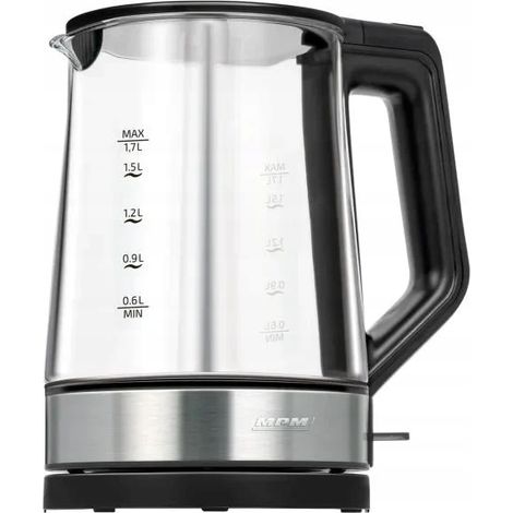 Wasserkocher MPM MCZ-125 Edelstahl + Glas 1 Stück. (1/5)