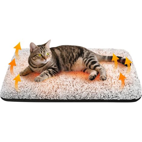 Tapis Chauffant Auto pour Chat – Coussin Doux et Moelleux, Antidérapant, Intérieur/Extérieur, Lavable, 40x50cm (1/5)