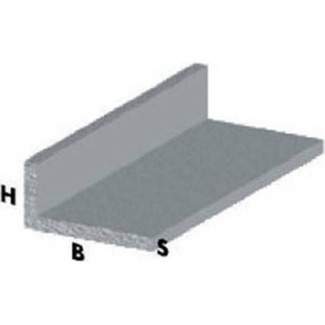 5 x PROFILO ARGENTO H.200 CM ELLE 40X15X1,5 MM
