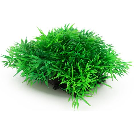 Accessoires pour aquarium, décoration, gazon artificiel vert, plante aquatique en plastique (1/5)