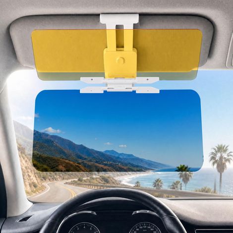 Extension de pare-soleil pour voiture, pare-soleil anti-éblouissement jour/nuit, extension polarisée HD, extension à clipser (1/5)