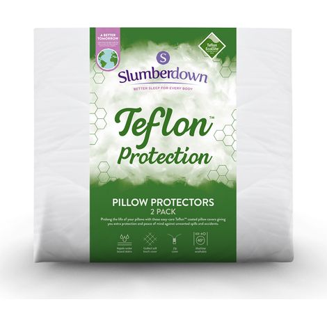Slumberdown Teflon Pillow Protector, 2 Pack