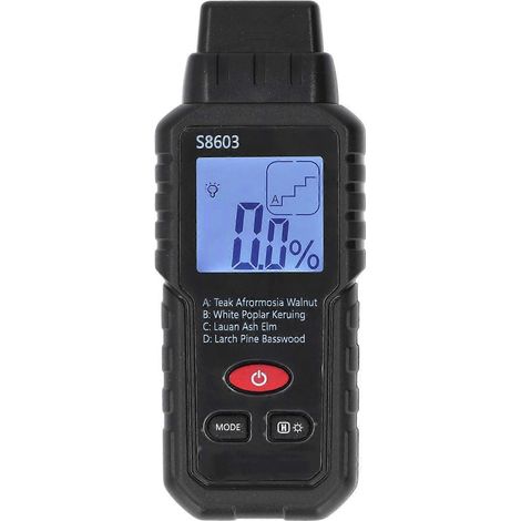 Holzfeuchtemessgerät mit Stiftanschluss, digitalem LCD-Display, Wasserleckdetektor, Holzfeuchtigkeitsmesser, Feuchtigkeitssensor (1/4)